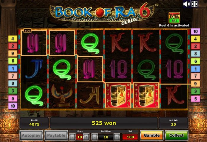 All Online Pokies image of Book of Ra Deluxe 6