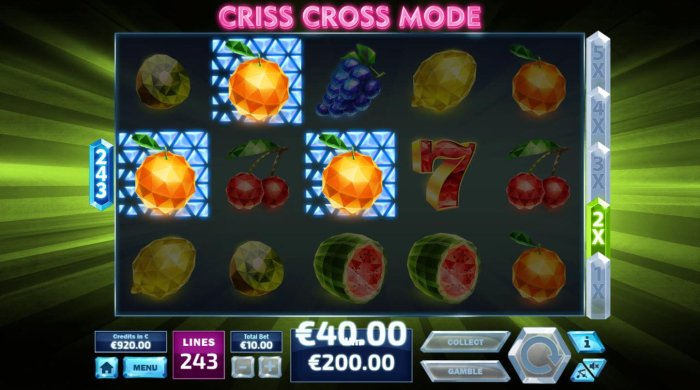243 Crystal Fruits by All Online Pokies