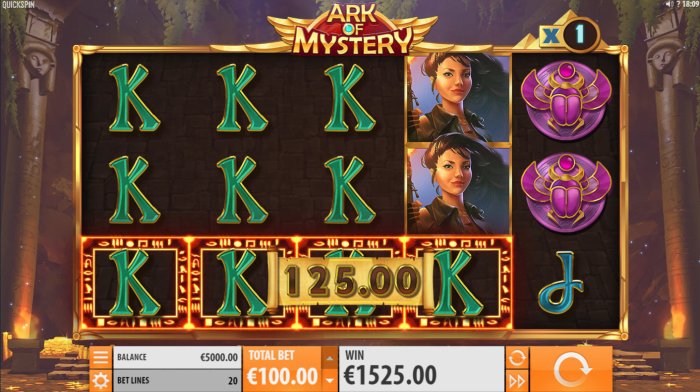 Multiple winning paylines triggers a big win by All Online Pokies