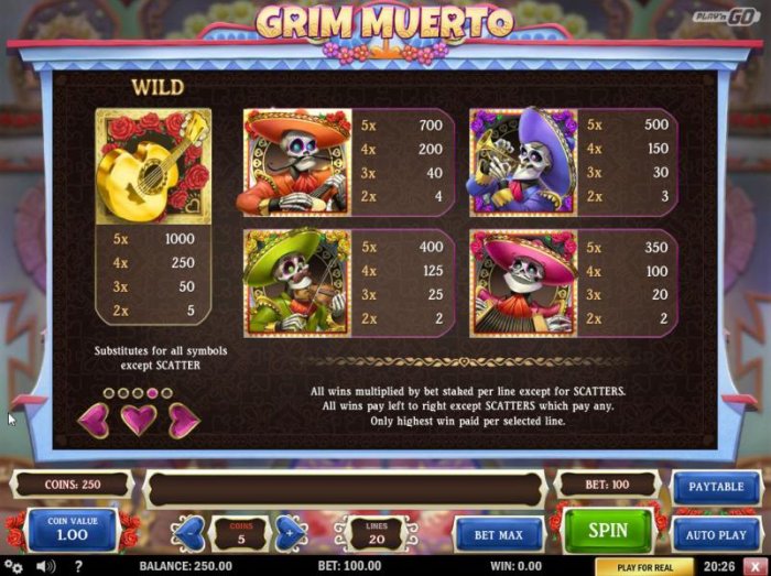 Grim Muerto by All Online Pokies