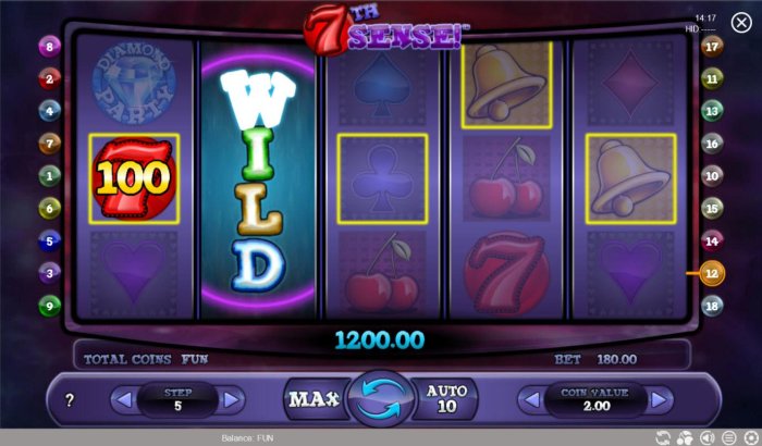 All Online Pokies - Stacked wild symbol triggers a 1200.00 payout