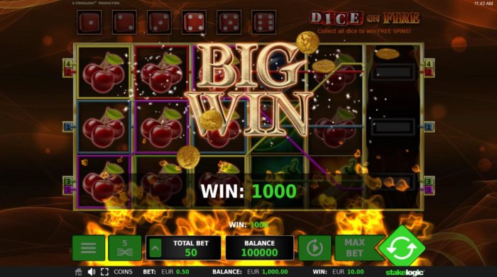 All Online Pokies - A 1000 coin Big Win!