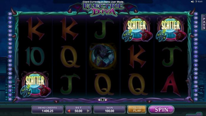Three scatter symbols triggers a winning payout. - All Online Pokies