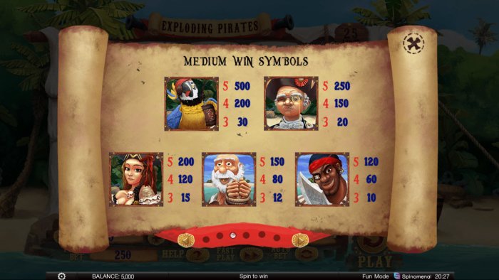All Online Pokies image of Exploding Pirates