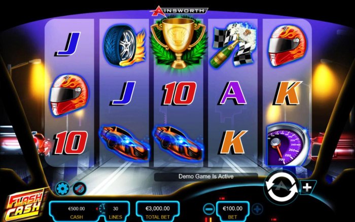 All Online Pokies - Main game board featuring five reels and 30 paylines with a $750,000 max payout.