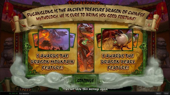 Fucanglong is the ancient treasure dragon of Chinese mythology. he is sure to bring you good fortune. by All Online Pokies
