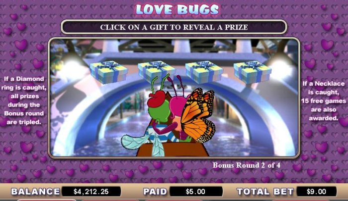 All Online Pokies image of Love Bugs