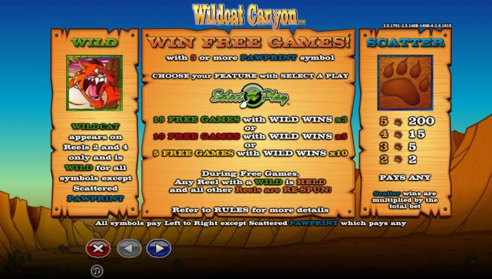 Wildcat Canyon by All Online Pokies