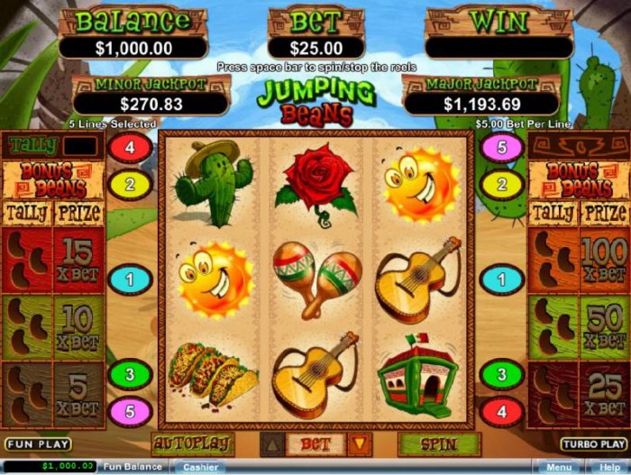 All Online Pokies image of Jumping Beans