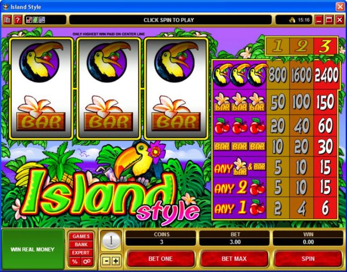 Island Style by All Online Pokies