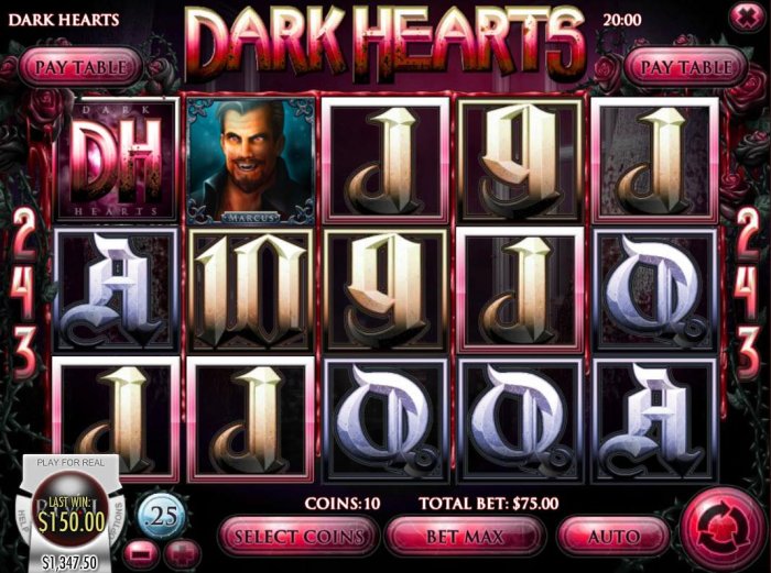 Dark Hearts by All Online Pokies
