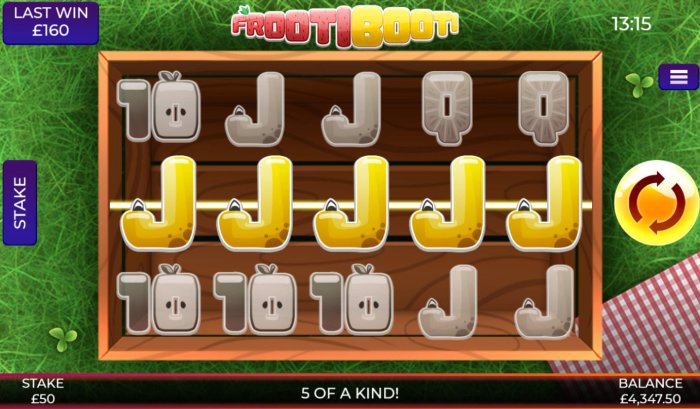 A winning five of a kind by All Online Pokies