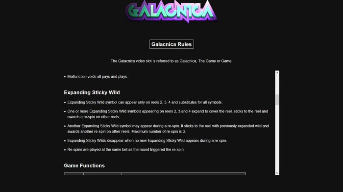 Galacnica screenshot
