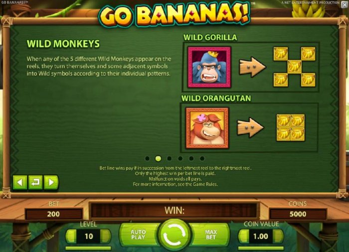 Wild Monkeys symbols and rules - All Online Pokies
