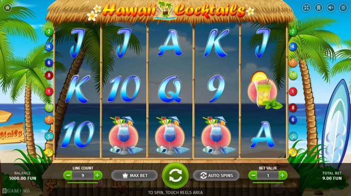 All Online Pokies image of Hawaii Cocktails