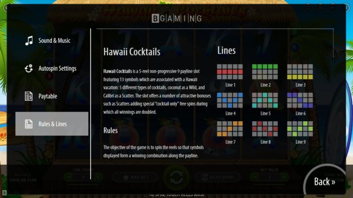 Hawaii Cocktails screenshot