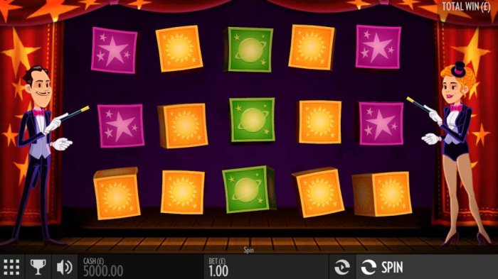 All Online Pokies - Main game board featuring five reels and 10 paylines with a $4,000 max payout