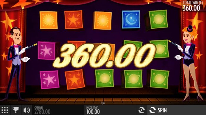 Multiple winning paylines triggers a 360.00 big win! by All Online Pokies