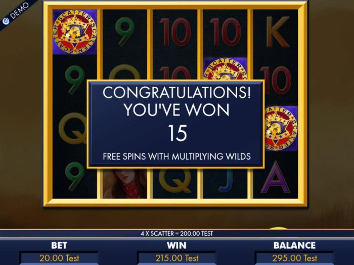 All Online Pokies - 15 free spins awarded with multiplying wilds.