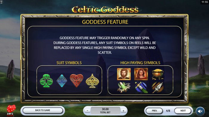 All Online Pokies image of Celtic Goddess