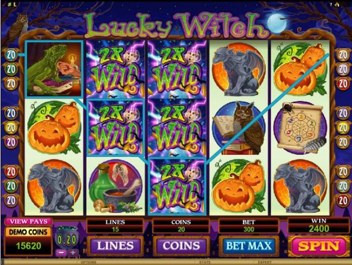 All Online Pokies - 2x wild symbols lead to yet another 2400 coin jackpot payout