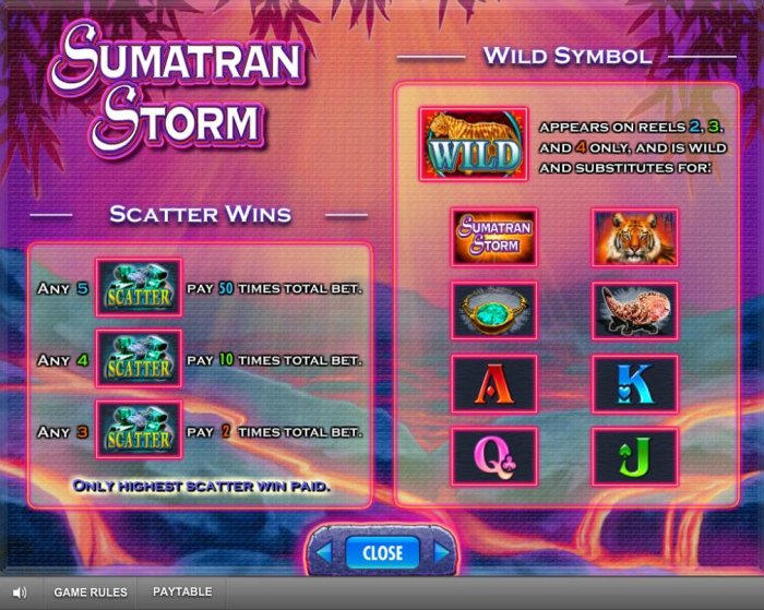 Scatter Wins and Wild Symbol Rules by All Online Pokies