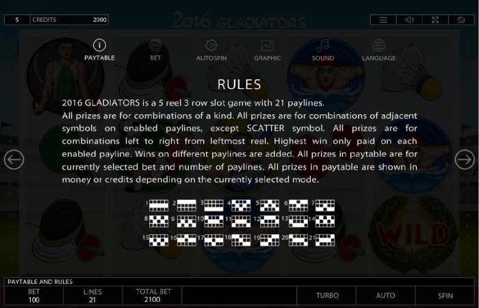 All Online Pokies image of 2016 Gladiators
