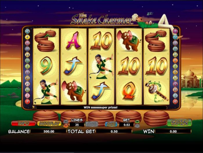 The Snake Charmer by All Online Pokies
