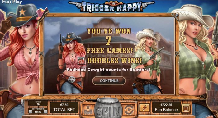 7 free spins awarded - All Online Pokies