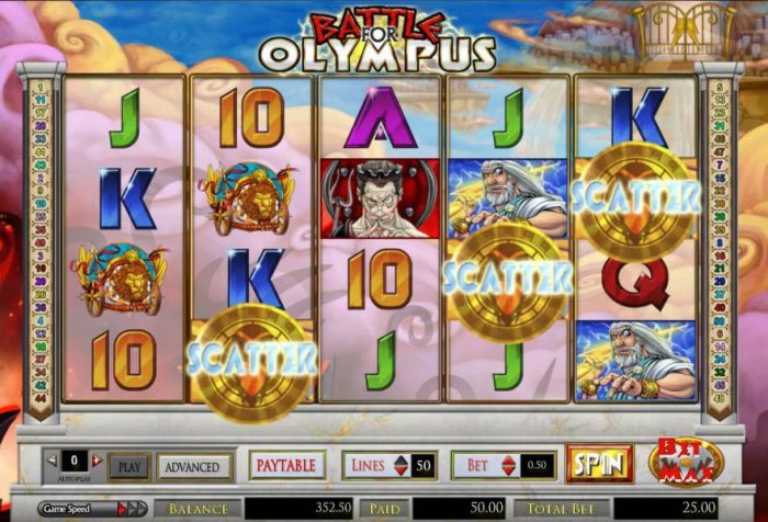 All Online Pokies image of Battle for Olympus