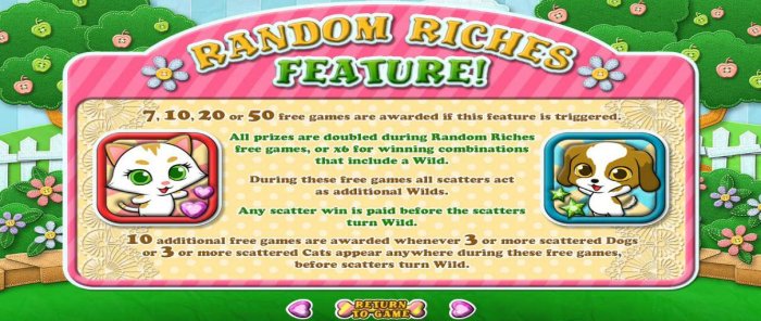 All Online Pokies - Random Riches Feature Rules