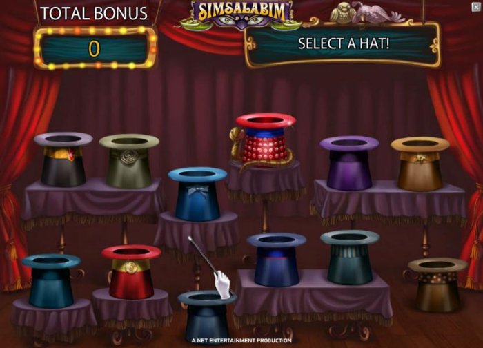 slect a hat to collect a prize award - All Online Pokies