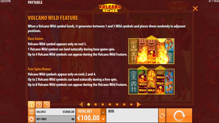 Volcano Wild Feature by All Online Pokies
