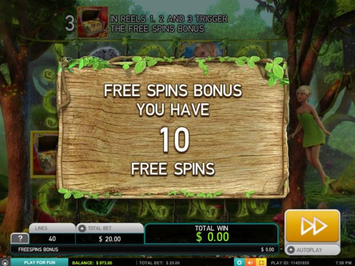 All Online Pokies - 10 free spins awarded.