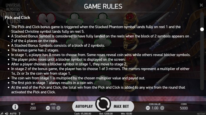 Pick and Click Bonus Rules - All Online Pokies