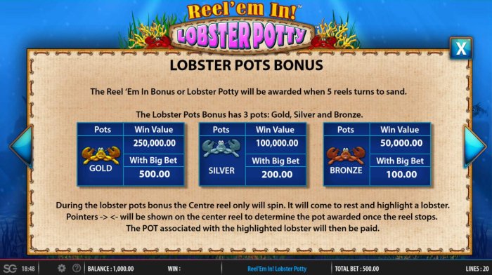 Reel 'em In! Lobster Potty screenshot