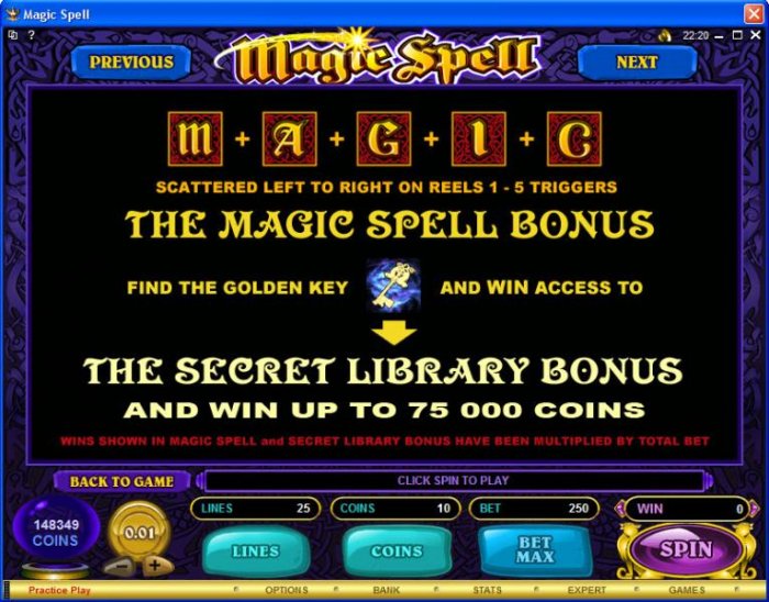 All Online Pokies image of Magic Spell