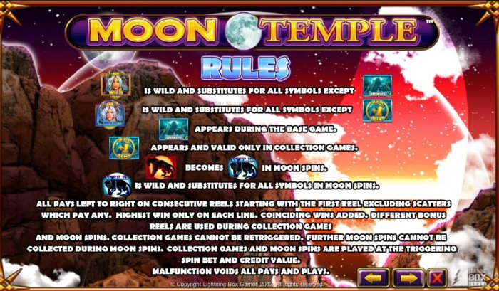 All Online Pokies image of Moon Temple