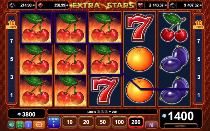 All Online Pokies - Multiple winning paylines triggers a big win