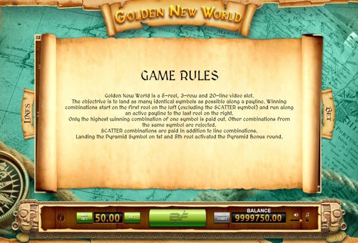 Golden New World by All Online Pokies