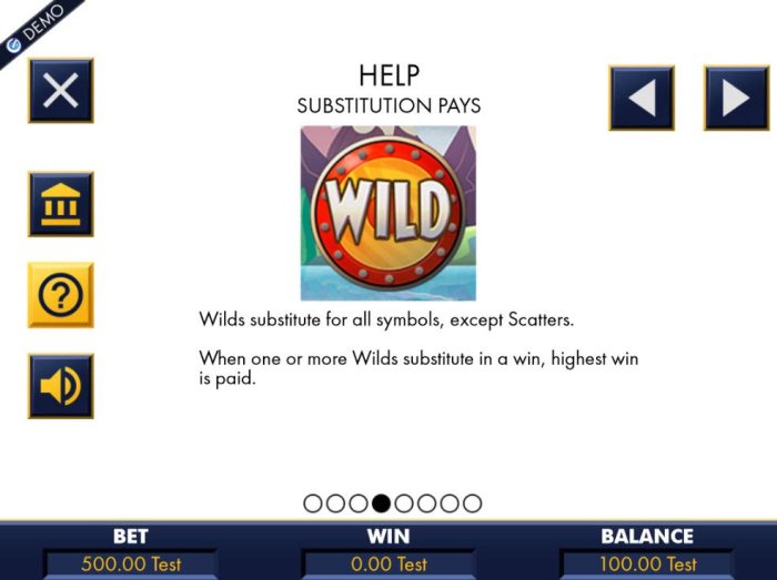 All Online Pokies - Shield Wilds substitute for all symbols, except scatters/ When one or more wilds substitute in a win, highest win is paid.