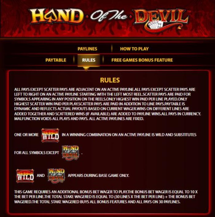 Hand of the Devil by All Online Pokies