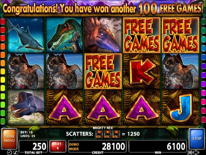 All Online Pokies image of Mighty Rex