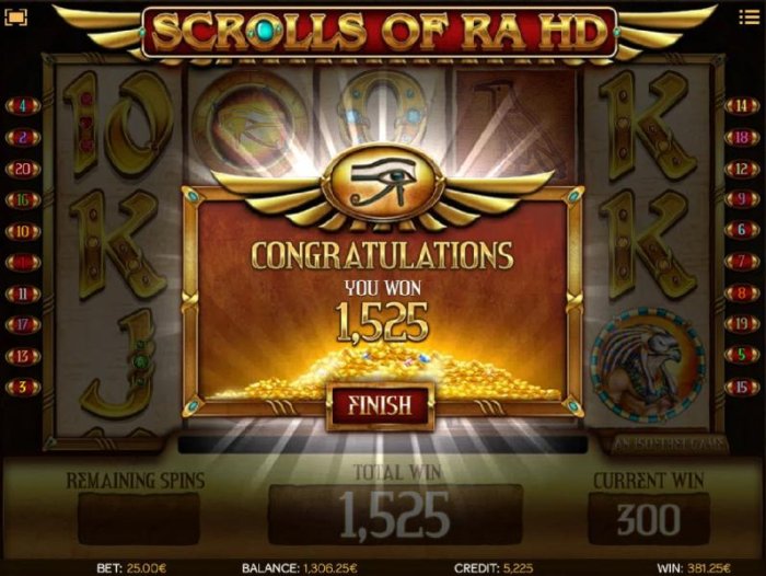 All Online Pokies - The free spins feature pays out a total of 1,525 coins