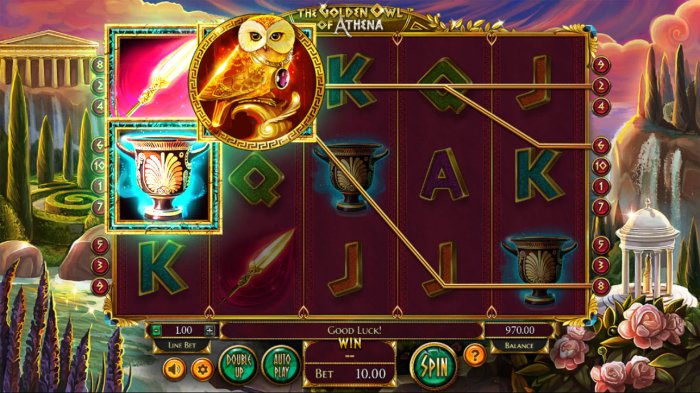 All Online Pokies image of The Golden Owl of Athena