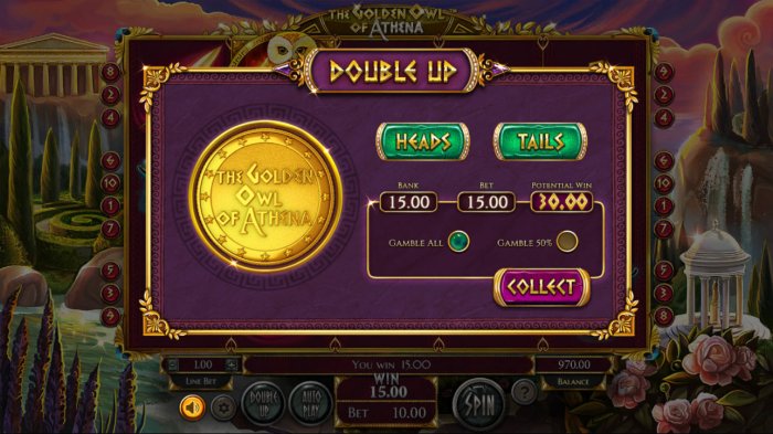 The Golden Owl of Athena by All Online Pokies