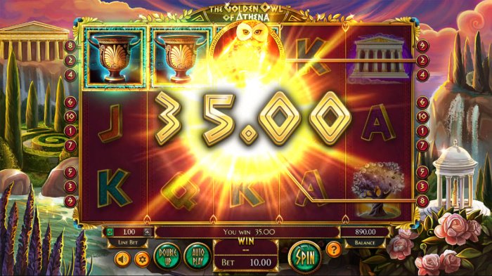 All Online Pokies image of The Golden Owl of Athena