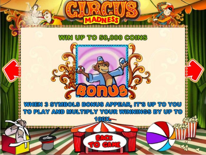 Win up to 50,000 coins with bonus feature - All Online Pokies