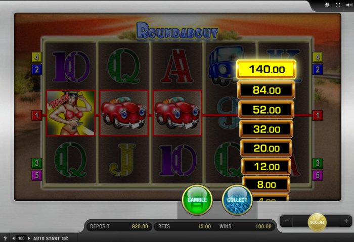 Ladder Gamble Feature Game Board - All Online Pokies