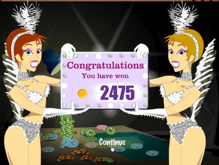 bonus feature pays out a total of 2475 coins for a big win by All Online Pokies